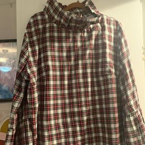 Elizabeth Wilson Katherine Top in Ivory Plaid